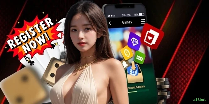 Imagem promocional da experiência de game da a18bet